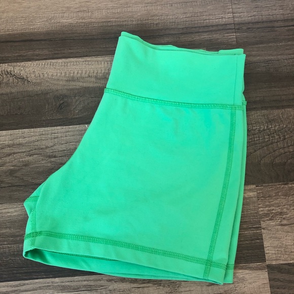 Neon Green Patagonia Nylon/Spandex Shorts - Picture 3 of 12
